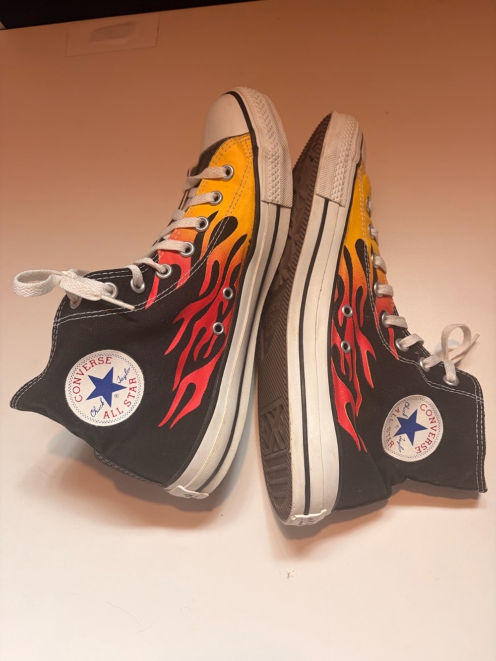 Converse All Stars Chuck Taylor flames high tops - Picture 8 of 10